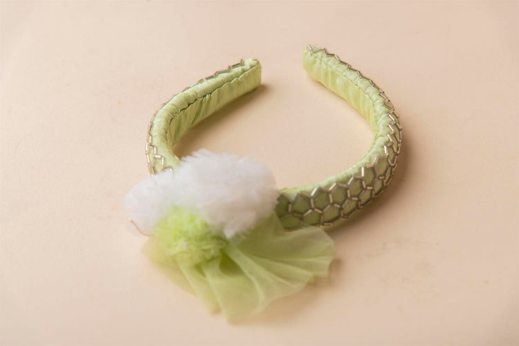 Green Flower Headband