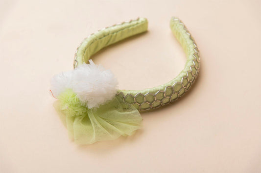 Green Flower Headband