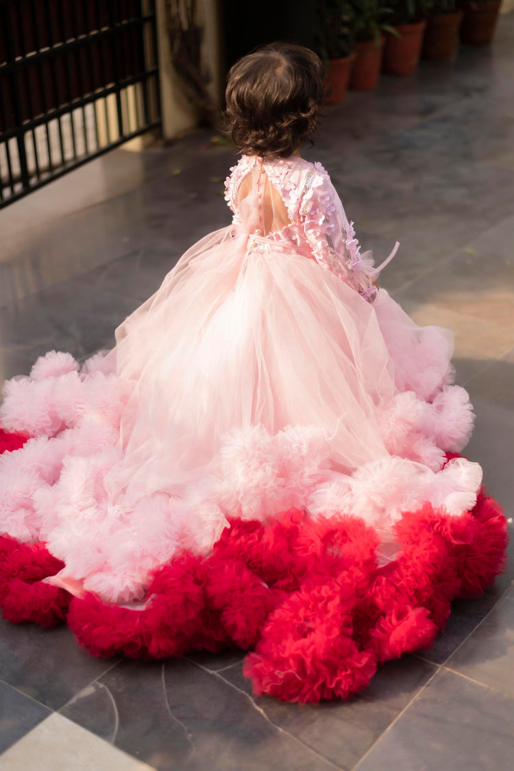 3d Ruffle Gown