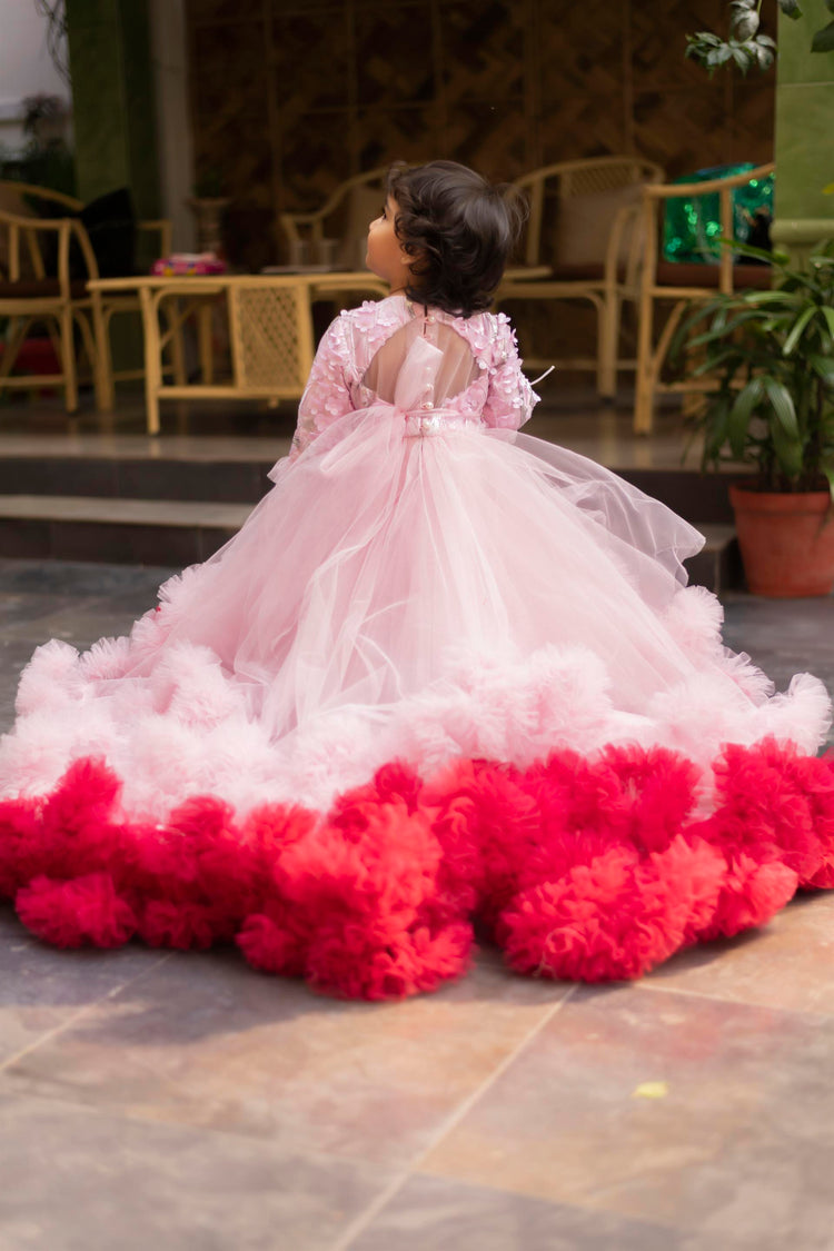 3d Ruffle Gown