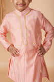 Peach Diya Embroidered kurta