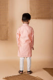 Peach Diya Embroidered kurta