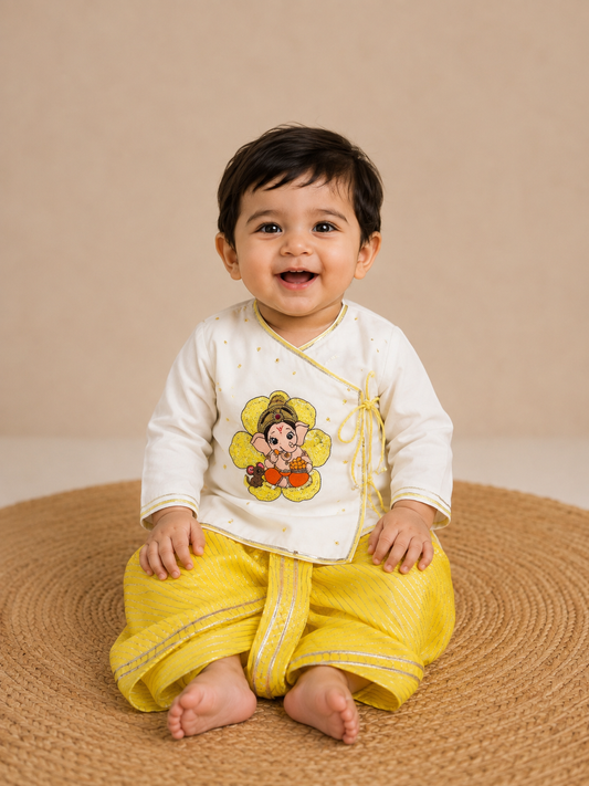 Ganesh Kurta Dhoti Set