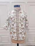 Hand Embroidered Offwhite Sherwani Churidaar Set