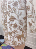 Hand Embroidered Offwhite Sherwani Churidaar Set