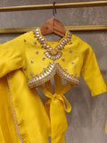 Yellow Pearl Gota Ghagra