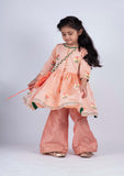 Peach Floral Palazzo Set