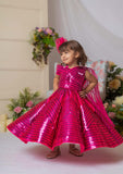 Pink Chrome Structure Gown