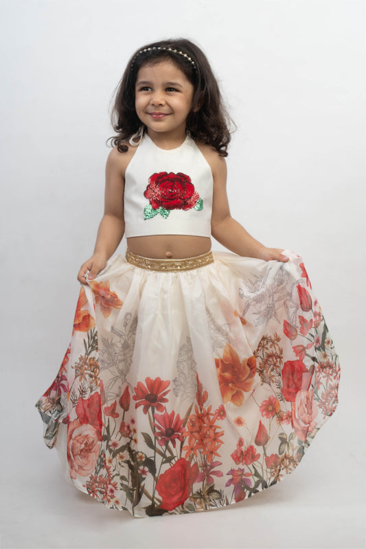Digital Skirt Set