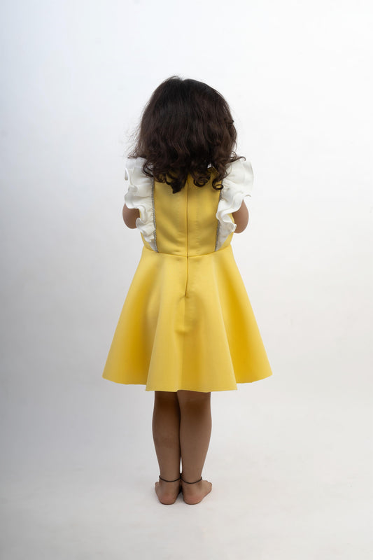 Yellow Stone Bow Dress