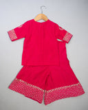 Pink Sequence Palazzo Set
