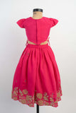 Pink Dori Embroidered Ghaghra