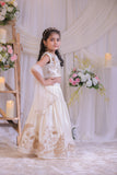OFF WHITE GHAGRA SET WITH GOTA EMBROIDERY