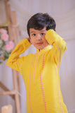 Yellow Chanderi Kurta