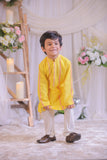 Yellow Chanderi Kurta