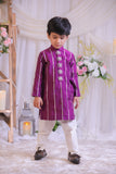 Purple Cutdana Kurta
