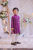Purple Cutdana Kurta