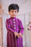 Purple Cutdana Kurta