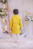 Mustard Embroidered Kurta and Churidar