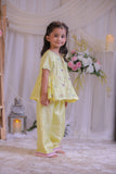 Yellow Damru Embroidery Palazzo Set