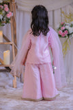Pink Pearl Embroidery Palazzo Set