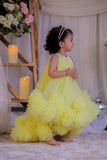 Yellow Pompom Gown