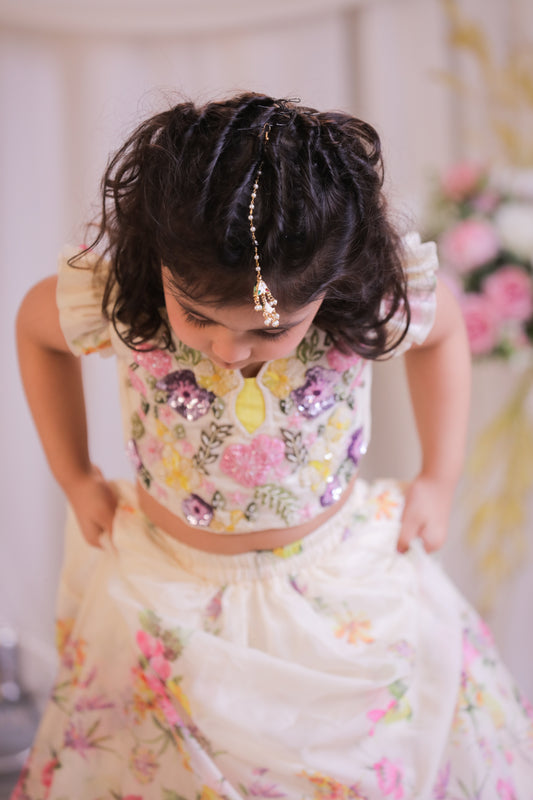 Digital Organza Ghaghra