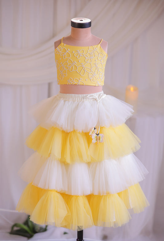 Butterfly Frill Ghaghra