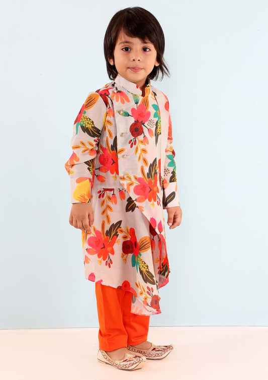 Tropical Floral Kurta Churidar