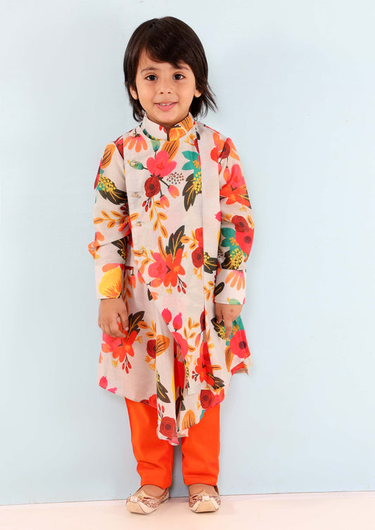 Tropical Floral Kurta Churidar