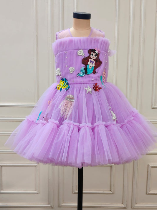 The Lilac Mermaid Themed Dress