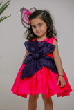 PINK BLUE PETAL DRESS