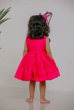 PINK BLUE PETAL DRESS