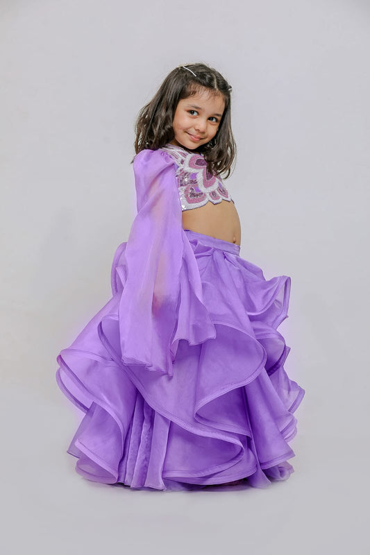 LILAC BUTTERFLY GHAGHRA