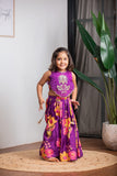 Purple Printed Bib Set