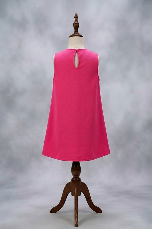 Bright Pink Bow Dres