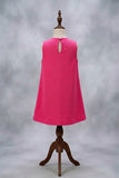 Bright Pink Bow Dres