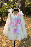 The Delicate White Dress in Sea theme