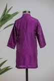 Purple mirror kurta
