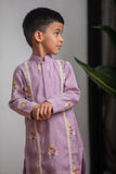 Lilac Chanderi Kurta Set