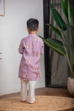 Lilac Chanderi Kurta Set
