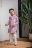 Lilac Chanderi Kurta Set