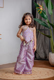 PURPLE ZARI PANT SET