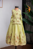 Green Bib Ghagra