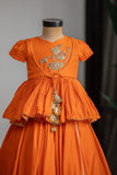 Orange Lotus emb Ghargra