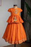 Orange Lotus emb Ghargra