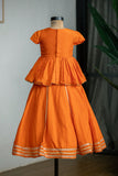 Orange Lotus emb Ghargra