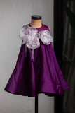 Organza Flower Dress with Tassels