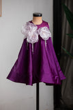 Organza Flower Dress with Tassels