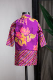 Purple Printed Nehru Set